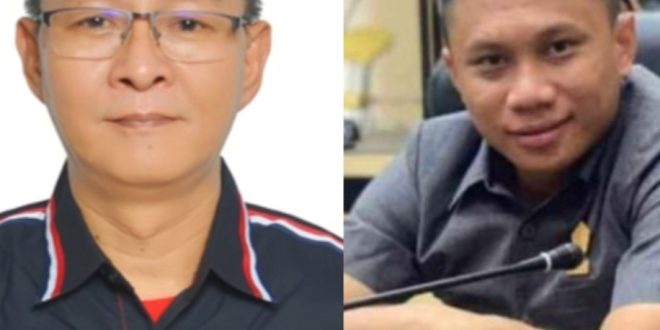 Foto: Anggota DPRD Kotamobagu Titi Jonathan Gumulili dari partai PDIP dan Oknum Anggota DPRD Provinsi Gorontalo Wahyudin Moridu yang telah mendapat sanksi pemecatan dari DPP PDIP melalui Badan Kehormatan.