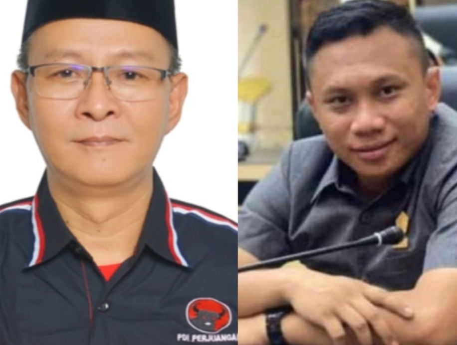 Foto: Anggota DPRD Kotamobagu Titi Jonathan Gumulili dari partai PDIP dan Oknum Anggota DPRD Provinsi Gorontalo Wahyudin Moridu yang telah mendapat sanksi pemecatan dari DPP PDIP melalui Badan Kehormatan.